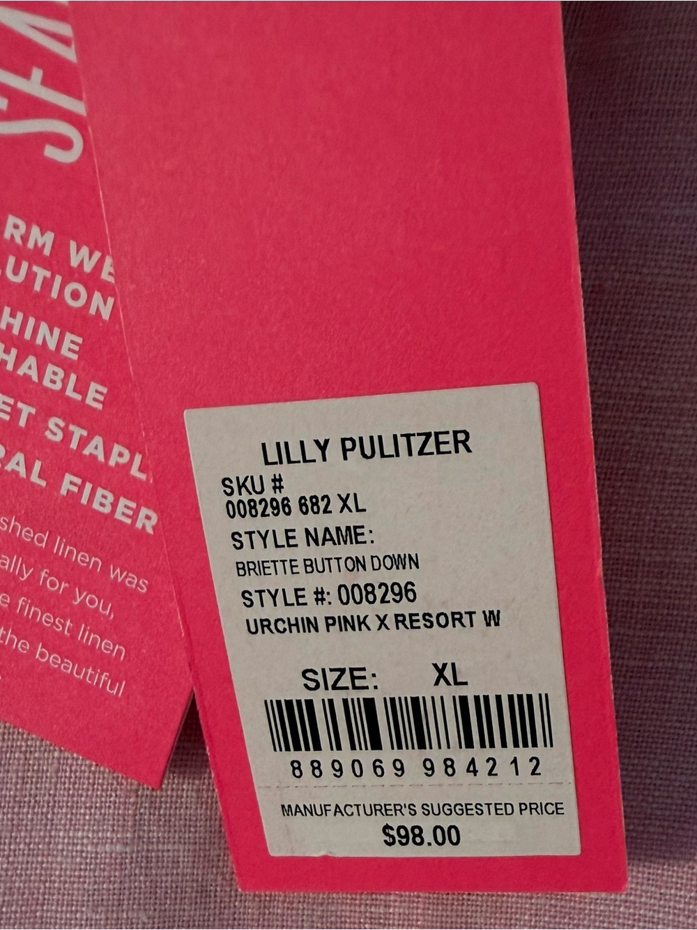 🆕 LILLY PULITZER BRIETTE BUTTON DOWN TOP - Picture 2 of 3